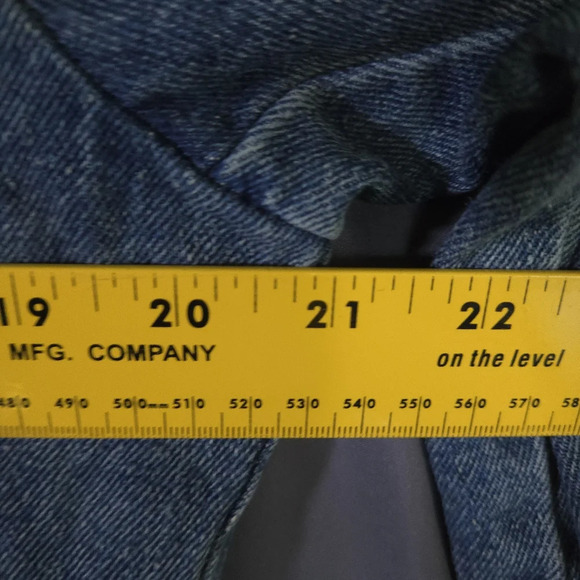 Vtg Carolina Blues Jean Jacket Embroidered Western Rodeo Size Medium 90s Y2K - Picture 5 of 10